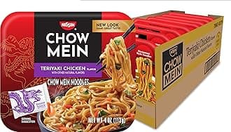 Nissin Chow Mein Teriyaki, Chicken, 4 Ounce (Pack Of 8)