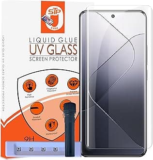 STP FEEL® HD+ UV Tempered Glass Screen Protector Guard Compatible For Xiaomi 14 Pro 5G (6.73 Inch, Pack of 1) Full Adhesive UV Curved Case Friendly HD Clarity with easy installation kit