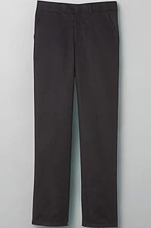 French Toast Boys' Adjustable Waist Relaxed Fit Pant, Black, 6