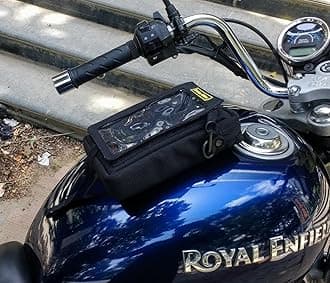 GR GOLDEN RIDERS Fabric | M Poche | Compact Magnetic Motorcycle Tank Bag for (Mobie Pouch) Mobile Navigation