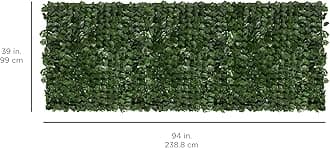 Best Choice Products Faux Ivy Privacy Fence Screen 94" X 39" Artificial Hedge Fencing Outdoor Decor