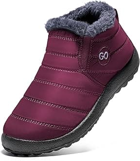 DUOYANGJIASHA Womens Snow Boots Winter Shoes Warm Fur Lined Ankle Booties Waterproof Comfortable Boots for Women
