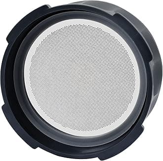 WeThinkeer Coffee Filter for AeroPress Coffee Makers, Stainless Steel Reusable Coffee Filter Metal Coffee Filter, Flow Control Filter Cap, Brew Espresso-Style and No-Drip Immersion Coffees