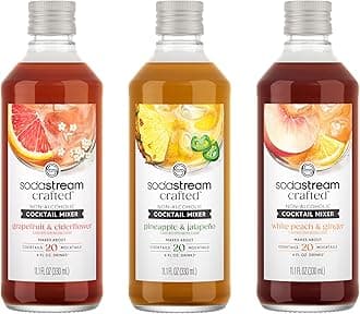 SodaStream Crafted Cocktail Mixers: Non-alcoholic mixers expertly crafted for sparkling cocktails & mocktails, Variety Pack, 11.1 FL OZ (Pack of 3)