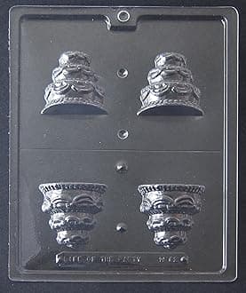 W062 3D Wedding Cake Chocolate Candy Mold with Exclusive Cybrtrayd Copyrighted Chocolate Molding Instructions