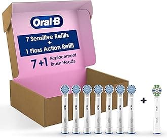 Oral-B Sensitive Gum Care Electric Toothbrush Replacement Brush Heads, 8 Count
