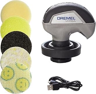 Versa Power Scrubber Tool Kit with 5 Scrub Daddy Sponge Pads, PC10-07