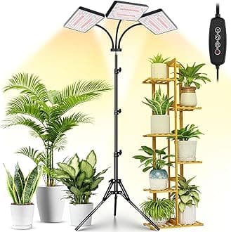 Tri-Head Stadning Grow Light Plus with Timer