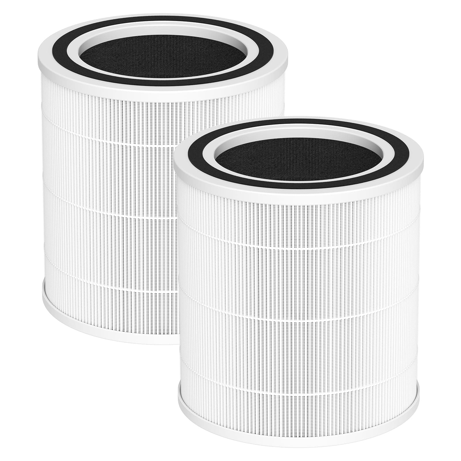 2 Pack AC400 Air Purifiers Replacement Filter for Purivortex AC400 Air Purifier, 3-in-1 HEPA Technology High Efficiency, White