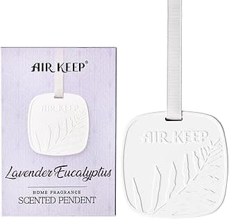 Airkeep Car Air Freshener - Lavender Eucalyptus Handmade Scented Ceramic for Drawers and Closets, Car Air Freshener Gifts for Men Women Car Fragrance
