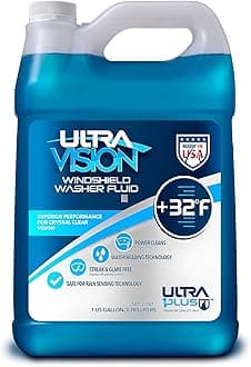 ULTRAVISION Windshield Washer Fluid, Ready-to-Use Pre-Mixed Formula, Streak-Free Cleaning for Crystal-Clear Visibility, All-Weather Performance, +32°F, 1 Gallon