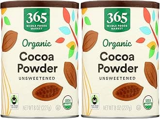 365 by Whole Foods Market, Organic Cocoa Powder, 8 Ounce (Pack of 2)