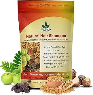 Havintha Natural Hair Shampoo With Herbal Amla Reetha Shikakai And Methi Dana Powder For Men & Women