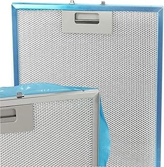 Metal Grease Filter - 2 Pack, 350 X 285 X 9 Mm, 5 Layers Aluminised, For Kitchen Extractor Hoods