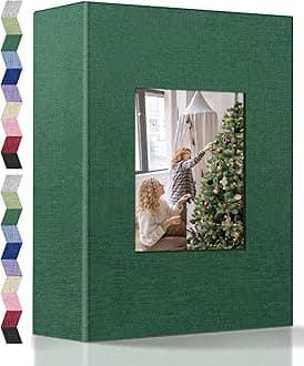popotop Photo Album 4x6-200 Photos Photo Books with 200 Horizontal Pockets,Linen Cover Albums for Family Wedding Anniversary Baby Vacation Pictures