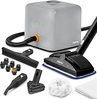 Dupray Neat Plus Steam Cleaner with 17-Piece Accessory Kit. A powerful multi-purpose steamer designed for deep cleaning floors, upholstery, grout, and more. *Kills 99.9% of Bacteria & Viruses