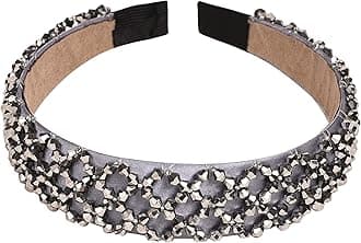 Vogue Hair AccessoriesCrystal Beaded Plastic Fancy Party Wedding Hairband For Girls