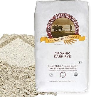 100% Organic Whole Dark Rye Flour - 25 lbs…