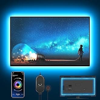 LED Lights for TV, 13.2ft TV LED Backlight for 32-65 Inch, RGB LED Strip Lights Behind TV, APP Remote Control Music Sync TV Led Lights for Bedroom