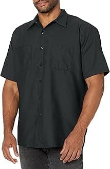 Red Kap Men's Short Sleeve Enhanced Visibility Industrial Work Shirt