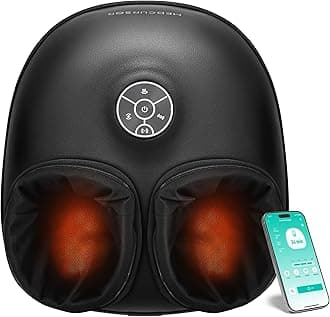 Medcursor Foot Massager with Heat - 2026 Upgraded Shiatsu Deep Kneading Machine, Multi Air Compression Intensity, Smart APP Mobile Remote Control, Feet Massage for Home and Office Use