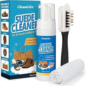 Shoe Cleaner, 200ml White Trainer Cleaner with Shoe Brush & Cloth Included, Sneaker Cleaner, Shoe Cleaning Kit for Suede, Leather, Knit, Boots, Canvas, Rubber, PU