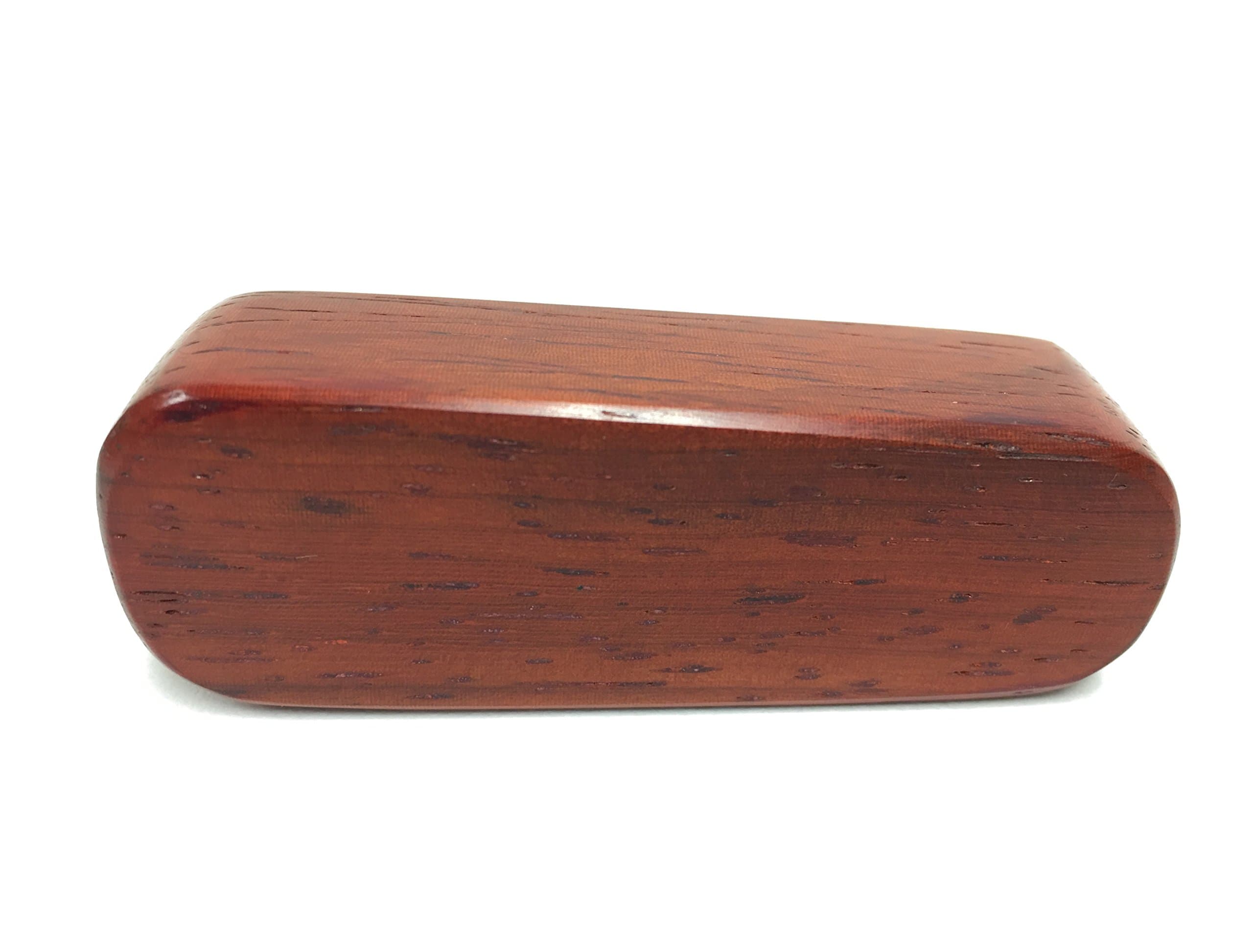 N & J Kaleidoscope Teleidoscope in Solid Padauk Wood, Mini Tadpole 3 Inch, Sits Flat, Laminated Top. Handcrafted jn U S A !
