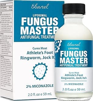 Ebanel Athletes Foot Treatment Extra Strength, Antifungal Cream for Foot Fungus, with Miconazole, Undecylenic Acid & Tea Tree Oil, Fast Itch Relief, Treats fungal Infection Leading to toenail Fungus