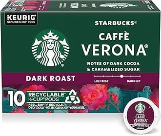 K-Cup Coffee Pods, Dark Roast Hot or Iced Coffee, Caffè Verona, 10 Keurig Pods