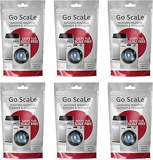 Washing Machine Cleaner Descale Powder Descaling Appliance Quick Drum Descale Deep Cleaning For Semi And Fully Automatic Front And Top Load Tub Clean Pouches 100 G (Packet Of 6)