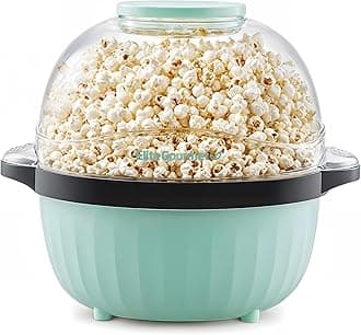 Elite Gourmet EPM145M Hot Oil Popcorn Set, 4.5L with Measuring Lid and Reversible Serving Platter and Butter Melting Tray, Ideal for Parties, Movie Night, EPM145M