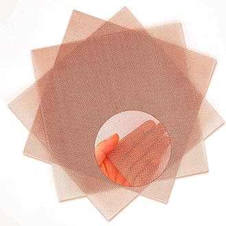 3 Pack 80 Mesh 99.9% Pure Copper Screen Woven Mesh Screen, Copper Mesh Cloth Fine Mesh, 11.8x11.8 Inch