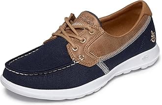 Skechers Women's ON-The-GO Flex Linen Boat Shoe