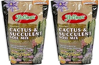 10404 Organic Cactus and Succulent Soil Mix, 4 Quarts, 2 Pack