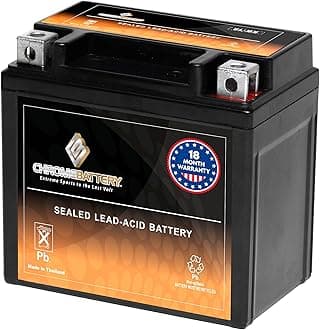CB CHROMEBATTERY CB CHROMEBATTERY PWS-YTX5L-BS High Performance - Maintenance Free - Sealed AGM Motorcycle Battery