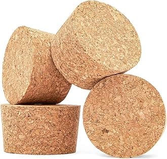 Size #34 Large Tapered Cork Plugs (4 Pack)