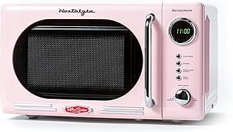 Nostalgia Countertop Microwave Oven with Easy Clean Interior - Retro Microwav...
