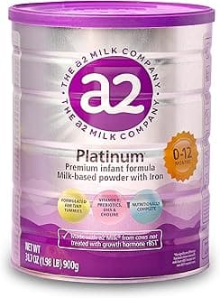 - a2 Platinum® Premium Infant Formula for Babies Ages 0-12 Months, Whole Milk Powder-Based Formula with Iron, Nutritionally Complete, Made with Pure and Natural a2 Milk®, 31.7- oz Can