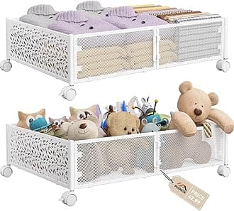 PHINOX White Under Bed Shoe Storage