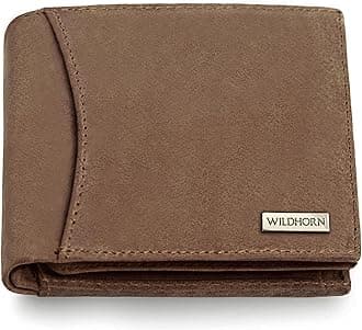 Rfid Protected Leather Wallet For Men, Brown