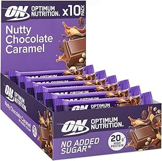 Optimum Nutrition Nutty Chocolate Caramel Protein Bar, 10 x 70 g