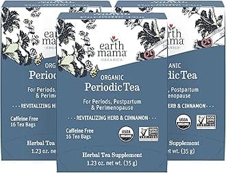 Organic Periodic Tea | Herbal Tea to Support Hormone Balance, Reproductive and Menstrual Cycle Health | 48 Teabags | Caffeine Free & Non-GMO