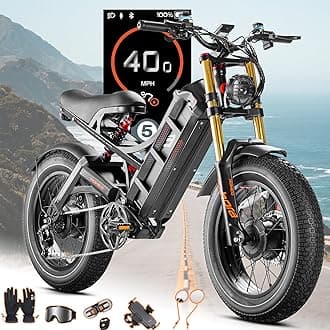 eAhora Romeo Pro 3/2 [2026] 46-50 Mph Electric Bike for Adults, Peak 5600W Dual Motor Ebike, 60V/52V 80Ah/70Ah 250 Miles Long Range E Bike, 26”*4.0 Fat Tire Air Full Suspension Off-Road E-Bike