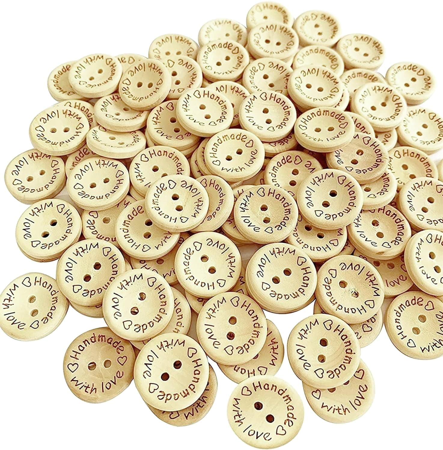 15mm Wood Buttons