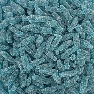 Fizzy Raspberry Bottles 500g Share Bag by The Gourmet Sweet Company