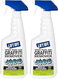 41101-2PK Spray Paint and Graffiti Remover – Removes Spray Paint, Acrylic, and Enamel – Safe for Wood, Metal, Concrete, Plastic – Water-Based Formula – 22 Fl Oz (Pack of 2)
