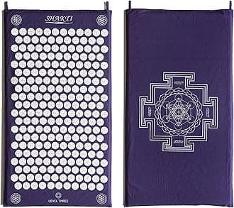ShaktiMat Acupressure Mat for Relaxation, Massage Muscles, Aid Sleep & Unlock Inner Tension, Similar to Acupuncture, No Needles Required (Classic, Level 1, Indigo)