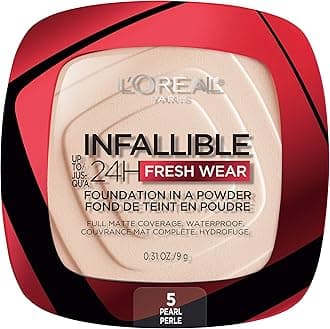 Makeup Infallible Fresh Wear Foundation in a Powder, Up to 24H Wear, Waterproof, Pearl, 0.31 oz. (Packaging May Vary)