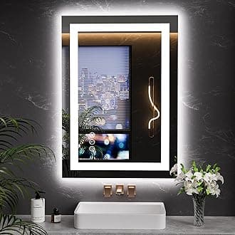 LOAAO 20"x28" LED Mirror for Bathroom, Lighted Bathroom Mirror with Lights, Anti-Fog, Dimmable, Memory Function, Easy to Install, Clear Reflection
