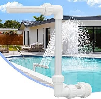 CECEFIN Pool-Fountains for Above/In-ground Pools - Pool Waterfall Sprinkler for Relaxation, Cooling Temperatures 10-20 Degrees, Water Fun for Friends and Family, Swimming Pond Decor & Accessories